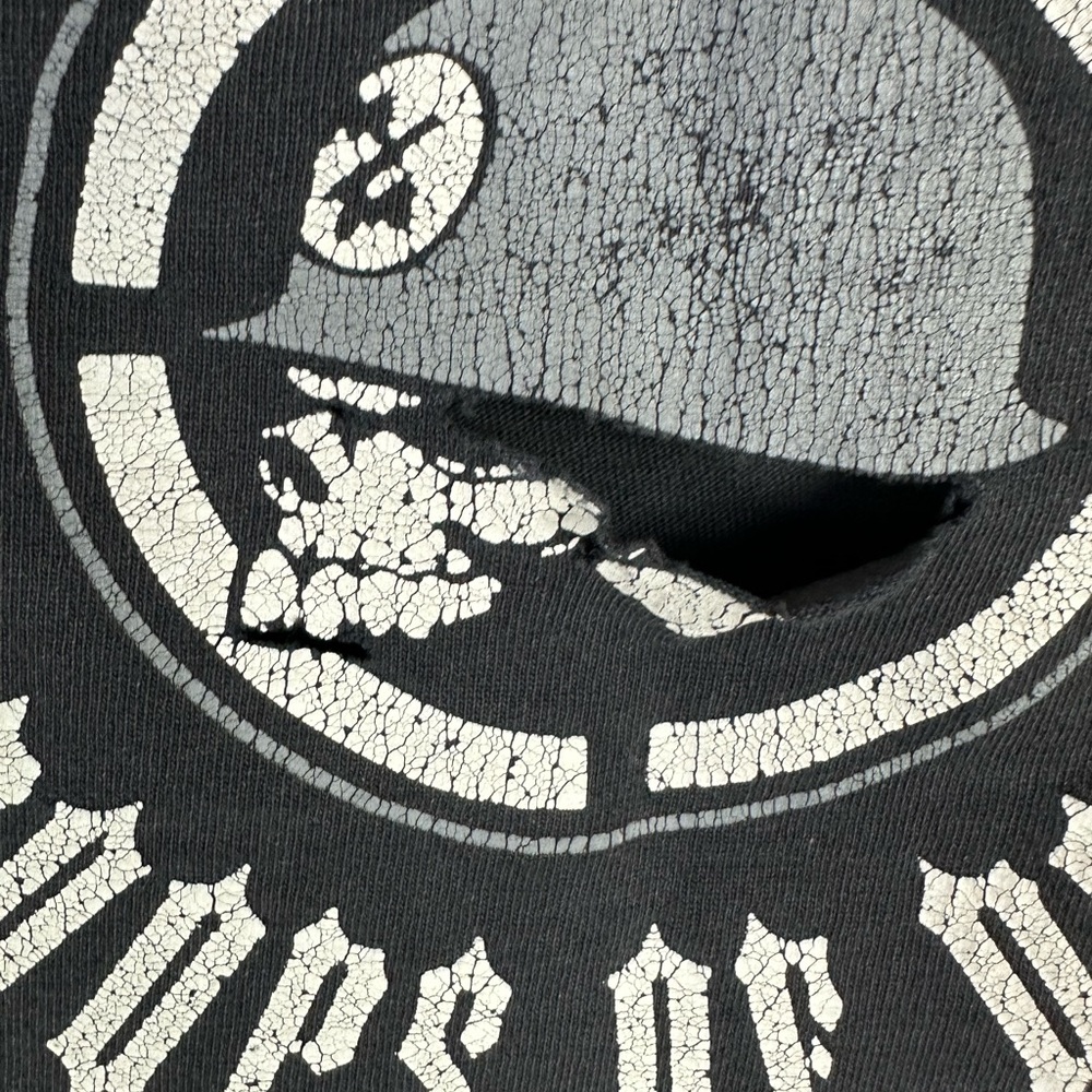 Y2K Metal Mulisha T Shirt Faded Black Large Worn Goth Emo - Picture 5 of 16